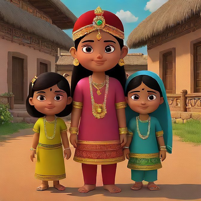 3D cartoon character art